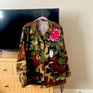 Handmade camo jacket size large